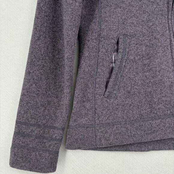 The North Face Crescent Sunset Sweater Knit Jacket Full Zip Purple Women's S - Picture 6 of 13